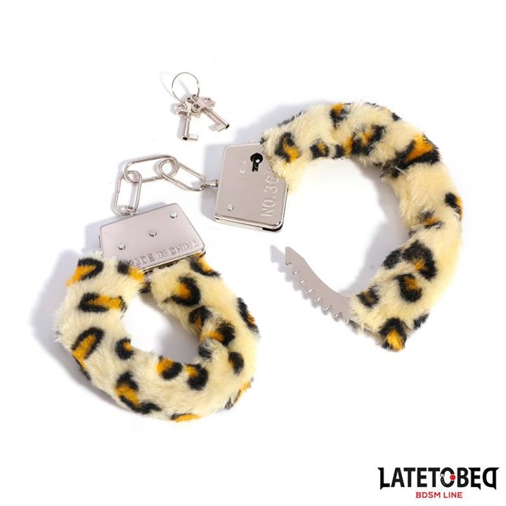 Furry Metal Cuff Animal Print Leopard - 8436615009176 - Teknashop Ltd