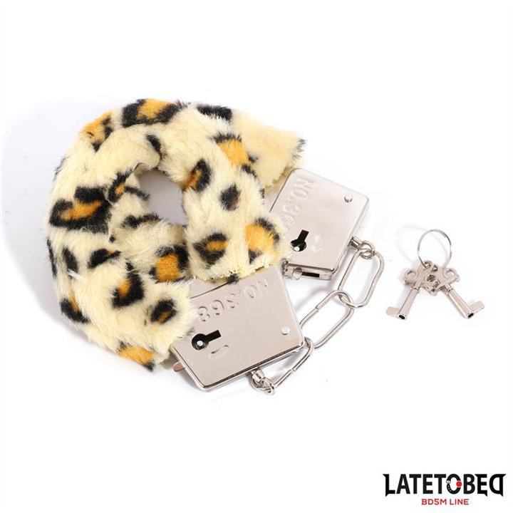 Furry Metal Cuff Animal Print Leopard - 8436615009176 - Teknashop Ltd