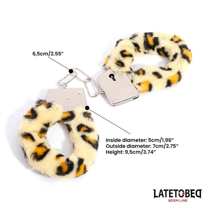 Furry Metal Cuff Animal Print Leopard - 8436615009176 - Teknashop Ltd