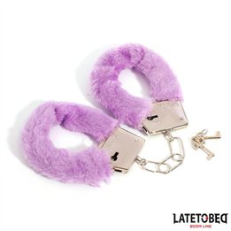 Furry Metal Cuff Purple - 8436615009152 - Teknashop Ltd