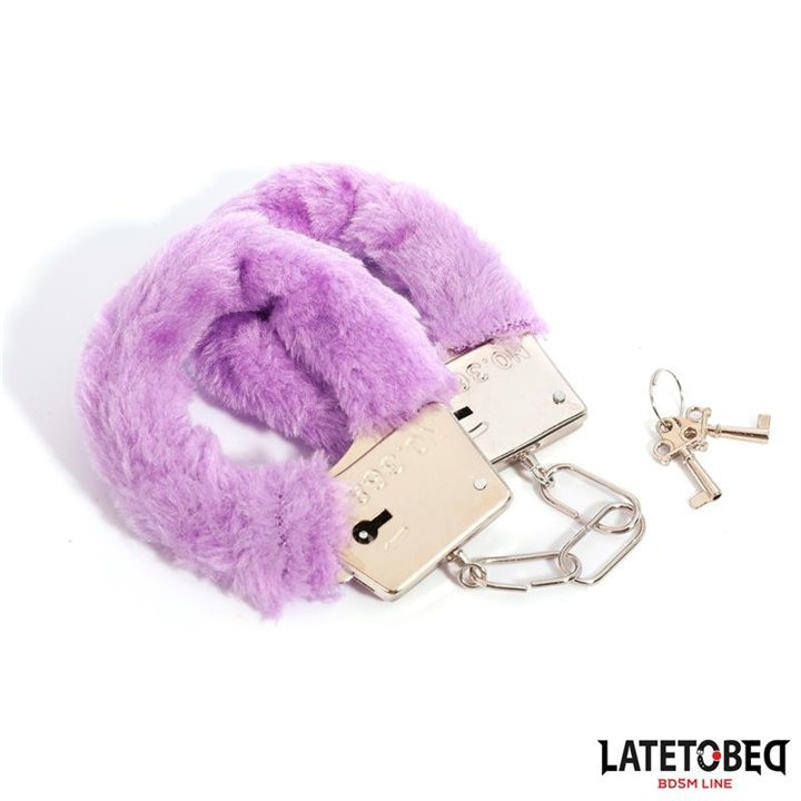 Furry Metal Cuff Purple - 8436615009152 - Teknashop Ltd