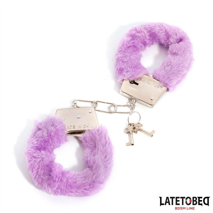 Furry Metal Cuff Purple - 8436615009152 - Teknashop Ltd