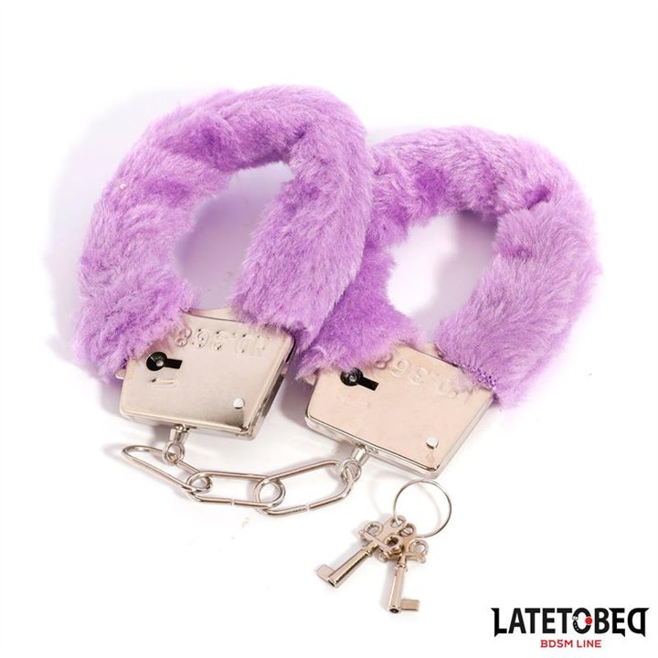 Furry Metal Cuff Purple - 8436615009152 - Teknashop Ltd