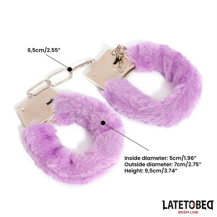 Furry Metal Cuff Purple - 8436615009152 - Teknashop Ltd