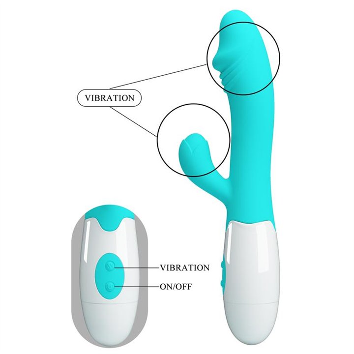Vibrator Snappy 30 functions Blue - BI-014173-A1 - Teknashop Ltd