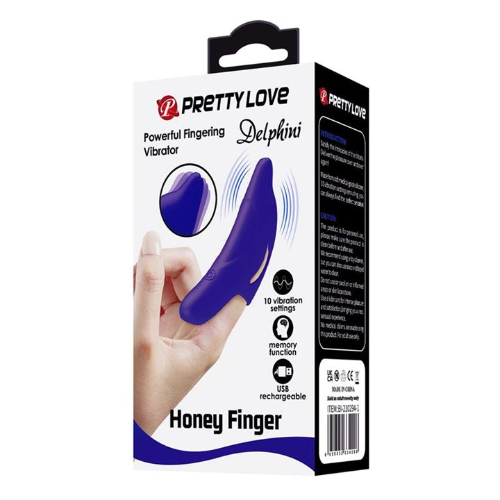 Finger Vibrator Delphini Honey - BI-210294-1 - Teknashop Ltd