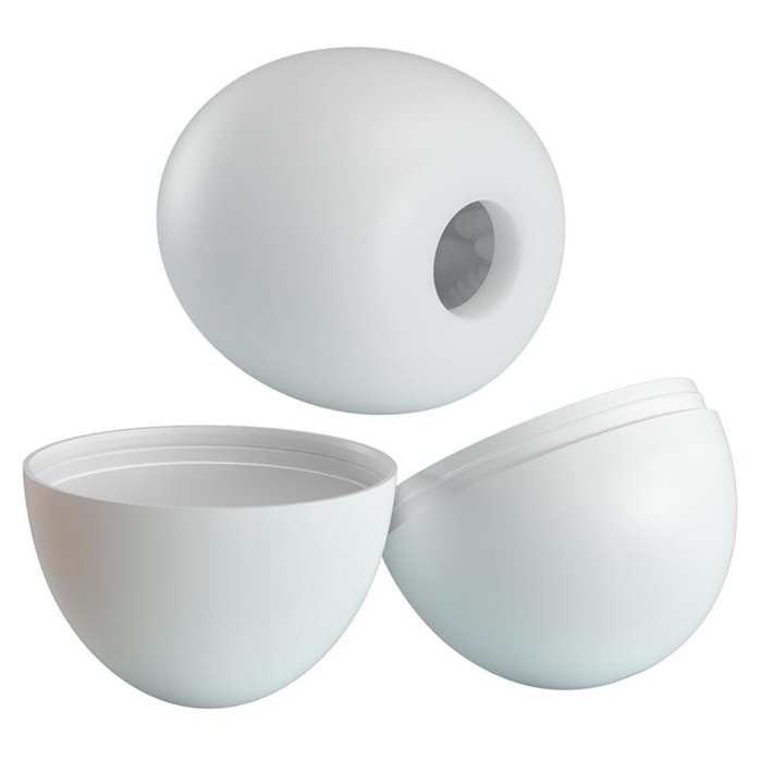 Masturbator Egg Pleasure Egg III White - BM-00900T90-2 - Teknashop Ltd