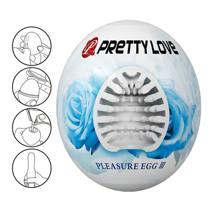 Masturbator Egg Pleasure Egg III White - BM-00900T90-2 - Teknashop Ltd