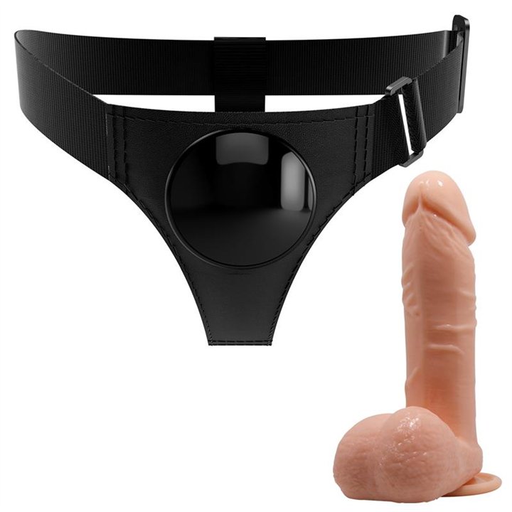 Tom Harness with Dildo 7.4 - BW-022090NR - Teknashop Ltd