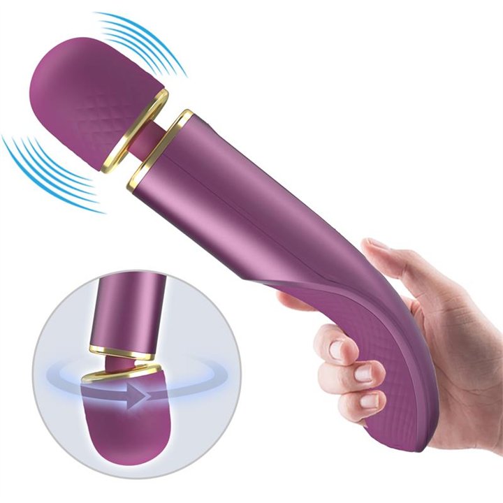 Vibrating Wand Silicona Purple - BI-014848-2 - Teknashop Ltd