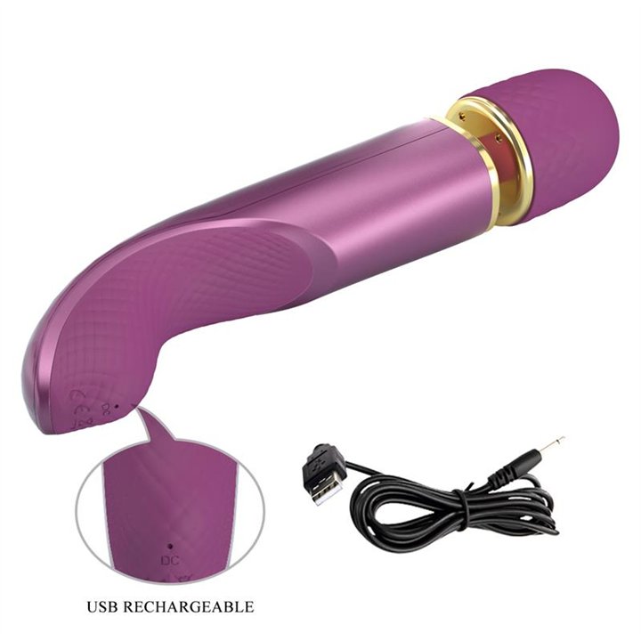 Vibrating Wand Silicona Purple - BI-014848-2 - Teknashop Ltd