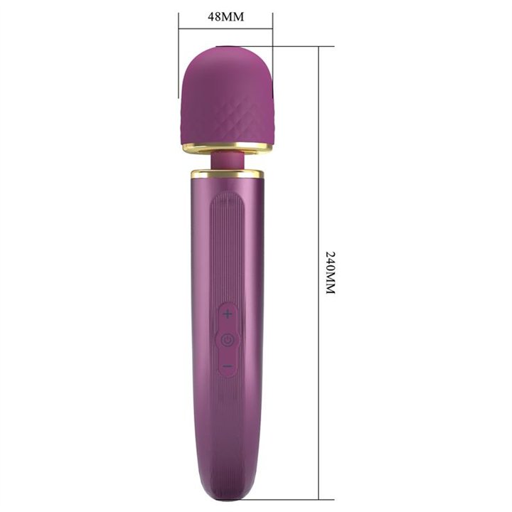 Vibrating Wand Silicona Purple - BI-014848-2 - Teknashop Ltd