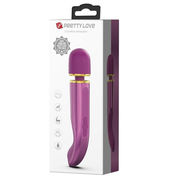 Vibrating Wand Silicona Purple - BI-014848-2 - Teknashop Ltd