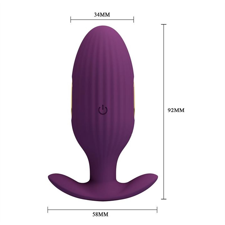 Jefferson Anal Plug with Vibration and Electroshock with App - BI-040083HP-1 - Teknashop Ltd