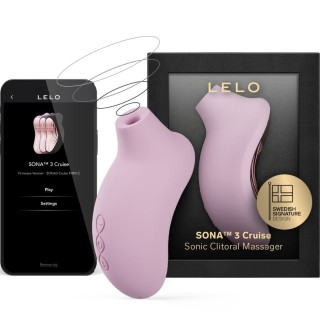 LELO - SONA 3 CRUISE SONIC CLITORAL MASSAGER SOFT PINK - D-245061 - Teknashop Ltd