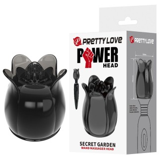 PRETTY LOVE - SECRET GARDEN BLACK MASSAGE HEAD - D-245222 - Teknashop Ltd