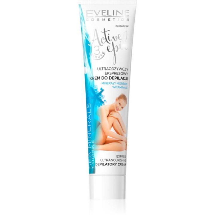 Eveline Cosmetics, Active Epil, Hair Removal Cream, All Skin Types, For Legs & Arms, 125 ml - Teknashop Ltd