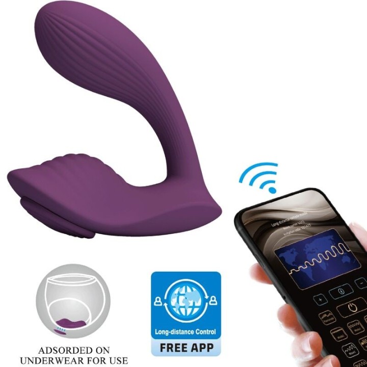 PRETTY LOVE - FRANZ MASSAGER AND VIBRATOR FREE APP PURPLE - D-242441 - Teknashop Ltd