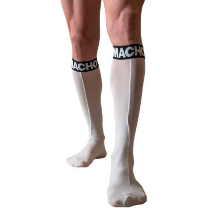 MACHO - THIN SOCKS ONE SIZE WHITE - D-239954 - Teknashop Ltd