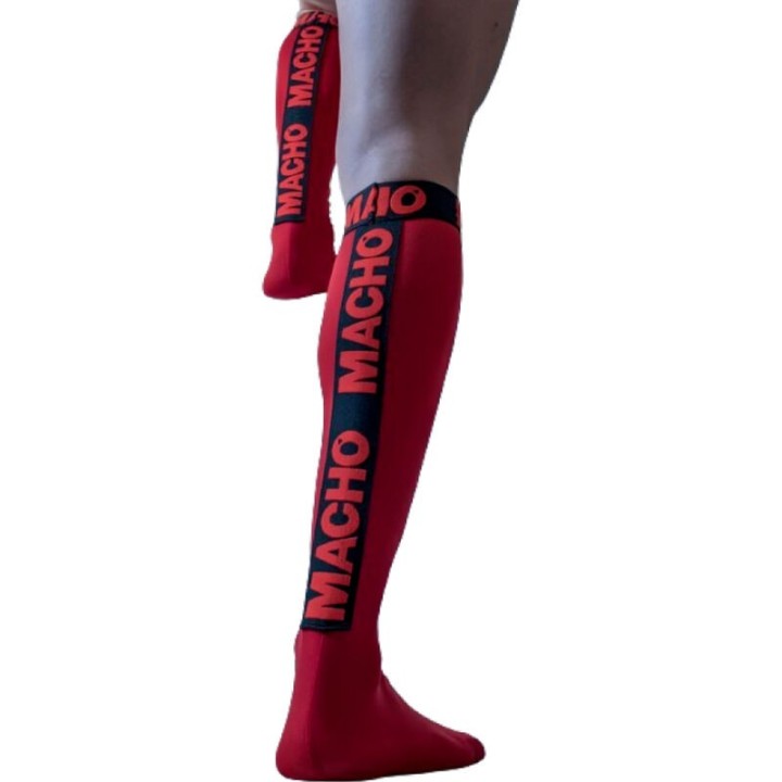 MACHO - THIN SOCKS ONE SIZE RED - D-239955 - Teknashop Ltd