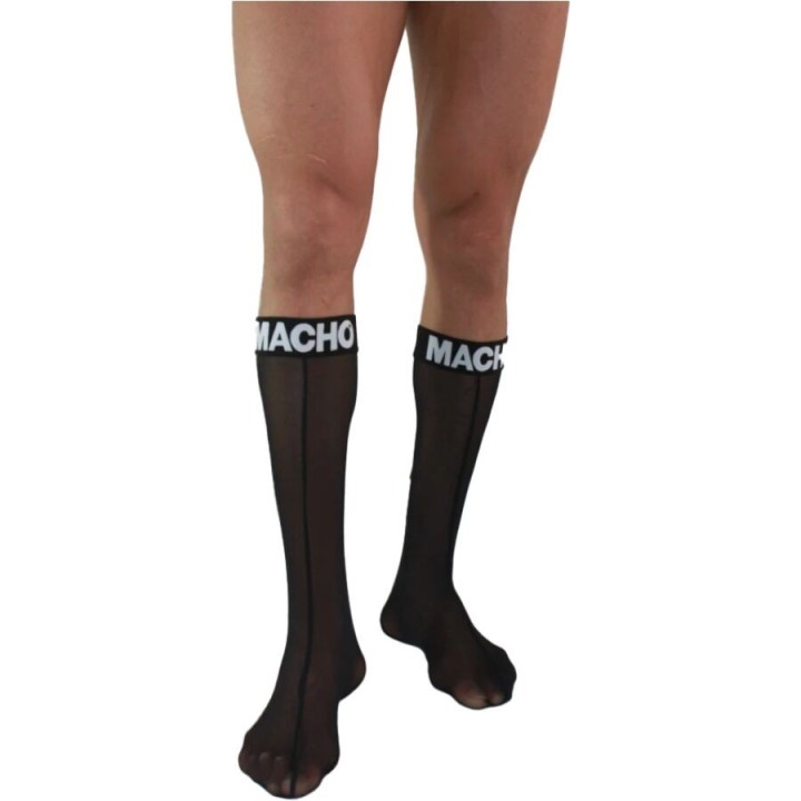 MACHO - THIN SOCKS ONE SIZE BLACK - D-241316 - Teknashop Ltd