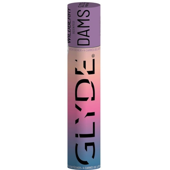 SHEER GLYDE - DAMS LAMINAS LATEX ORAL SEX WILD BLACKBERRIES - D-205249 - Teknashop Ltd