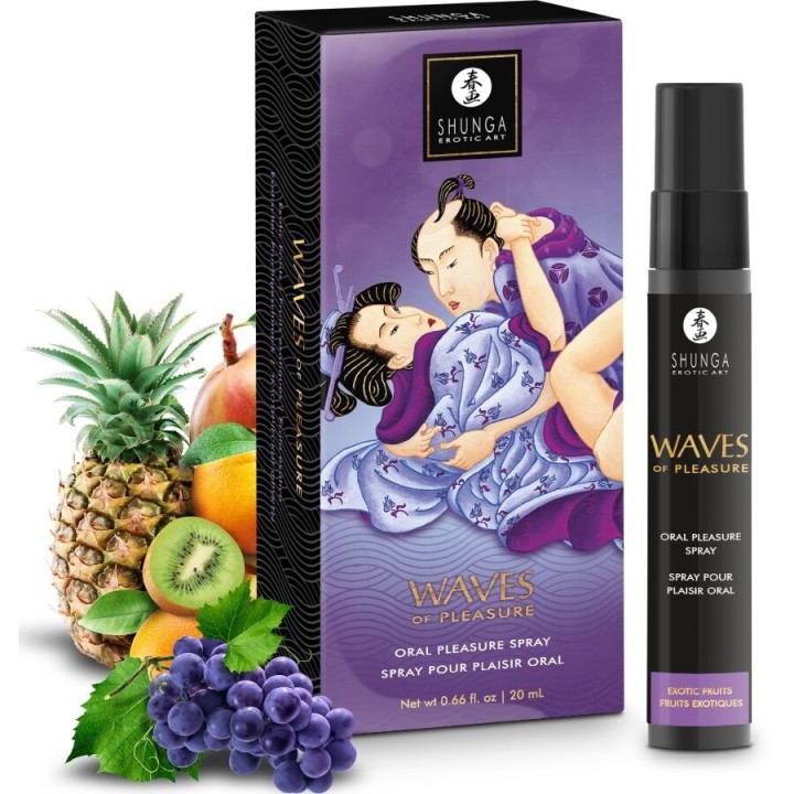 SHUNGA - WAVES PLEASURE SPRAY ORAL SEDUCTIVE EXOTIC FRUITS 20 ML - D-244894 - Teknashop Ltd