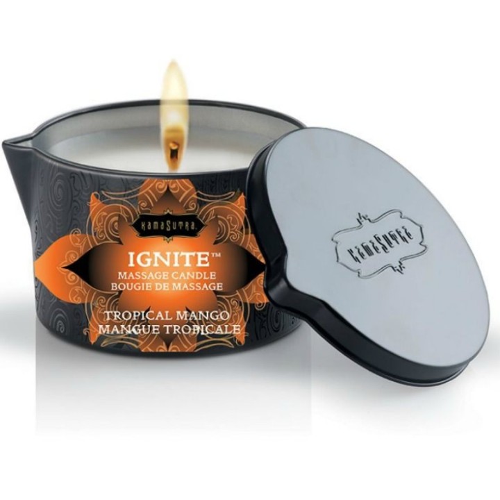 KAMASUTRA - MASSAGE CANDLE TROPICAL HANDLE 170 GR - D-215991 - Teknashop Ltd