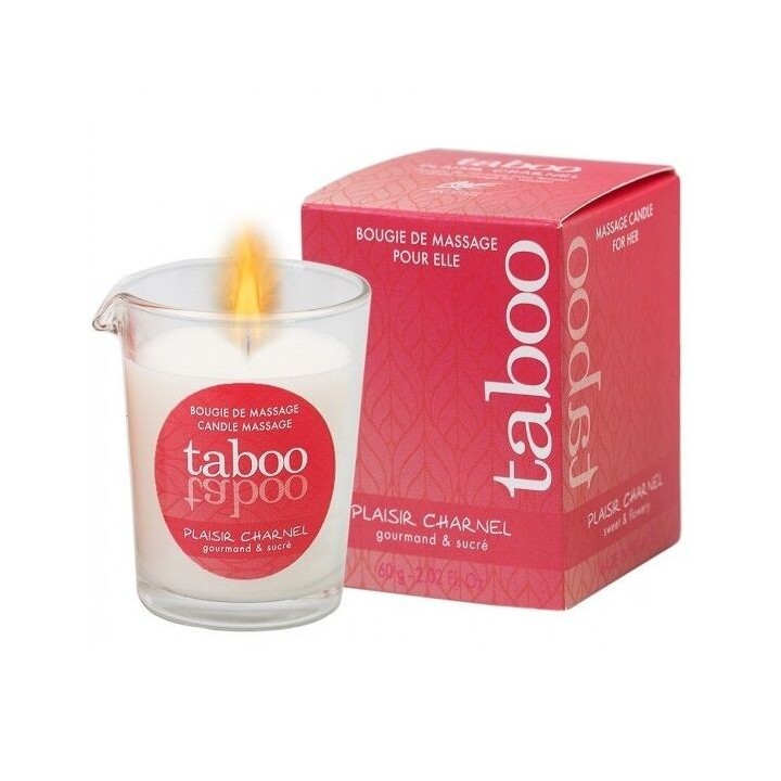 RUF - TABOO MASSAGE CANDLE FOR HER PLAISIR CHARNEL COCOA FLOWER SCENT - D-223846 - Teknashop Ltd