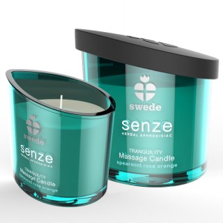 SWEDE - SENZE TRANQUILITY MASSAGE CANDLE - SPEARMINT, ROSE, ORANGE - D-231800 - Teknashop Ltd
