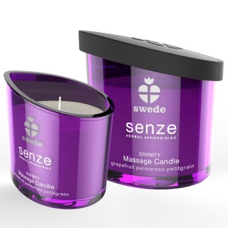 SWEDE - SENZE DIVINITY MASSAGE CANDLE - GRAPEFRUIT, PALMAROSA, PETITGRAIN - D-231802 - Teknashop Ltd