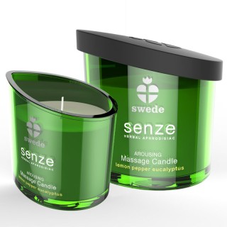 SWEDE - SENZE AROUSING MASSAGE CANDLE - LEMON, PEPPER, EUCALYPTUS - D-231804 - Teknashop Ltd