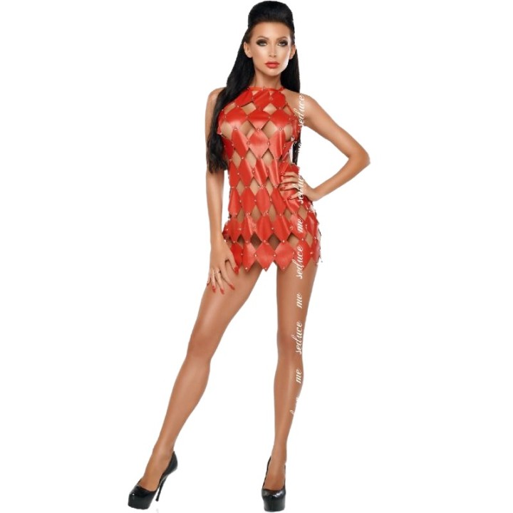 ME-SEDUCE - GWEN DRESS BARE BACK RED L/XL - D-218928 - Teknashop Ltd
