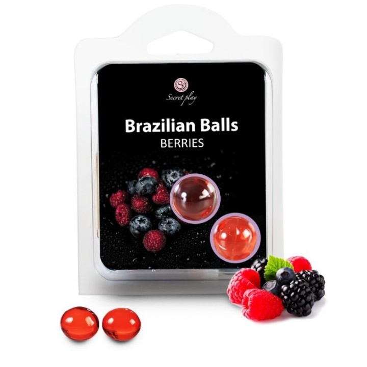 SECRETPLAY - 2 BRAZILIAN BALLS BERRIES - D-197610 - Teknashop Ltd