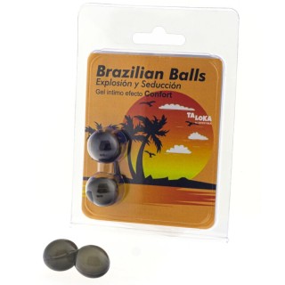 TALOKA - 2 BRAZILIAN BALLS COMFORT EFFECT EXCITING GEL - D-232606 - Teknashop Ltd