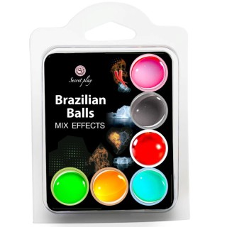 SECRET PLAY - SET 6 BRAZILIAN BALLS MIX EFFECT - D-232843 - Teknashop Ltd