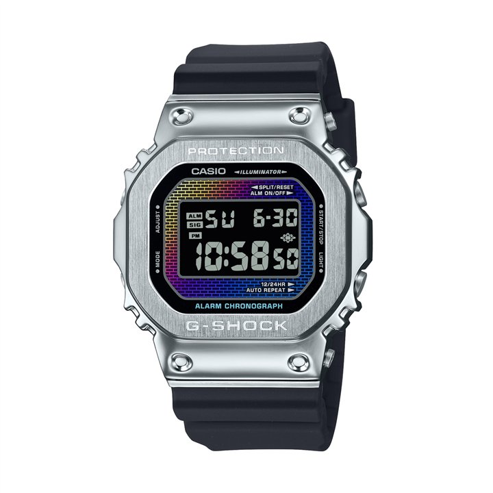 CASIO G-SHOCK Mod. THE ORIGIN METAL COVERED -  RAINBOW BRICK WALL SERIE - WW.GM-5600RW-1ER - Teknashop Ltd