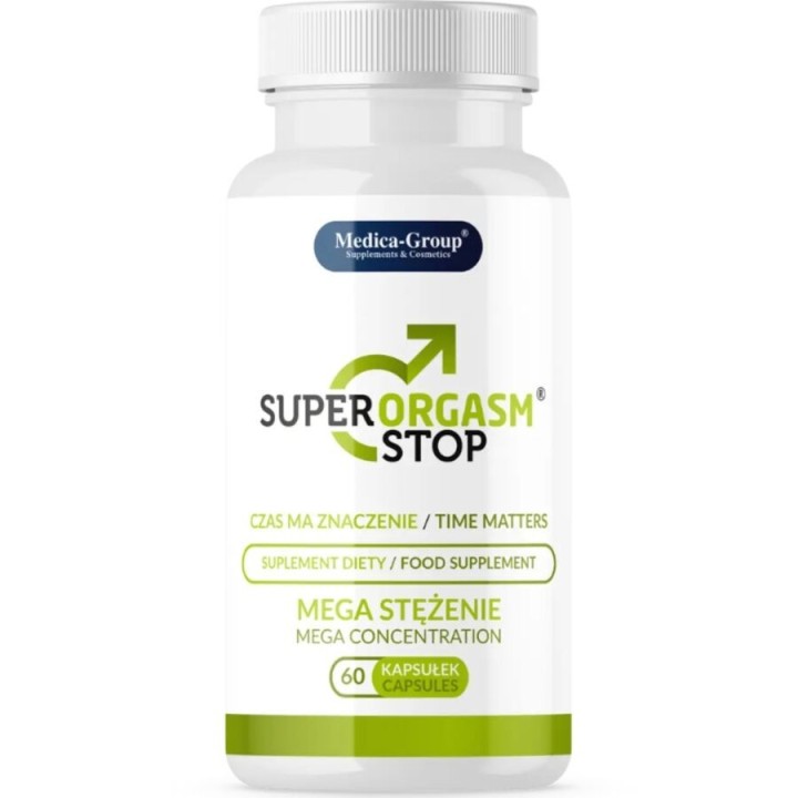 MEDICA GROUP - SUPER ORGASM STOP DELAY FOR MEN 60 CAPSULES - D-244360 - Teknashop Ltd