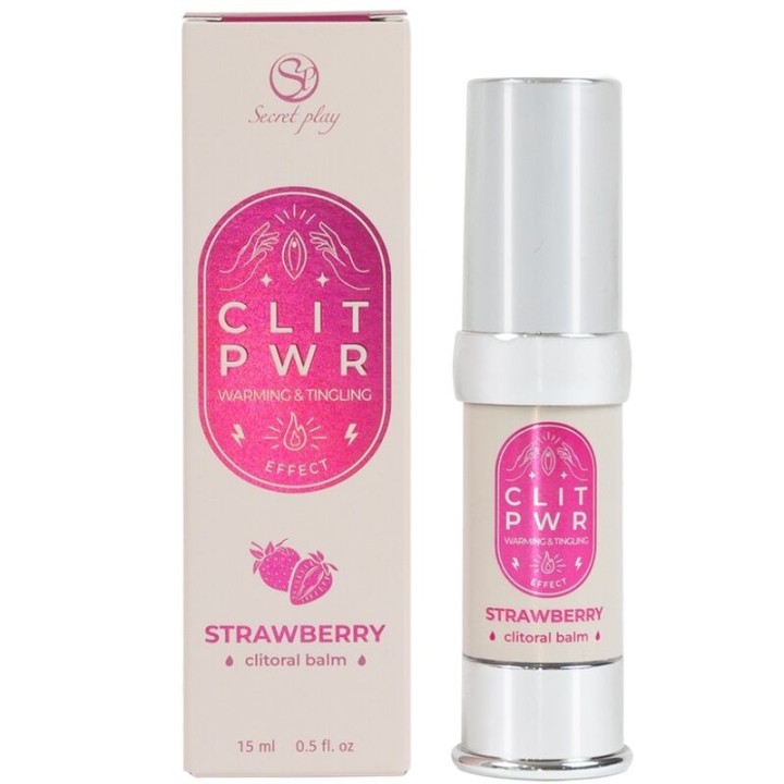 SECRET PLAY - CLIT PWR STRAWBERRY CLITORIS BALM - D-239379 - Teknashop Ltd