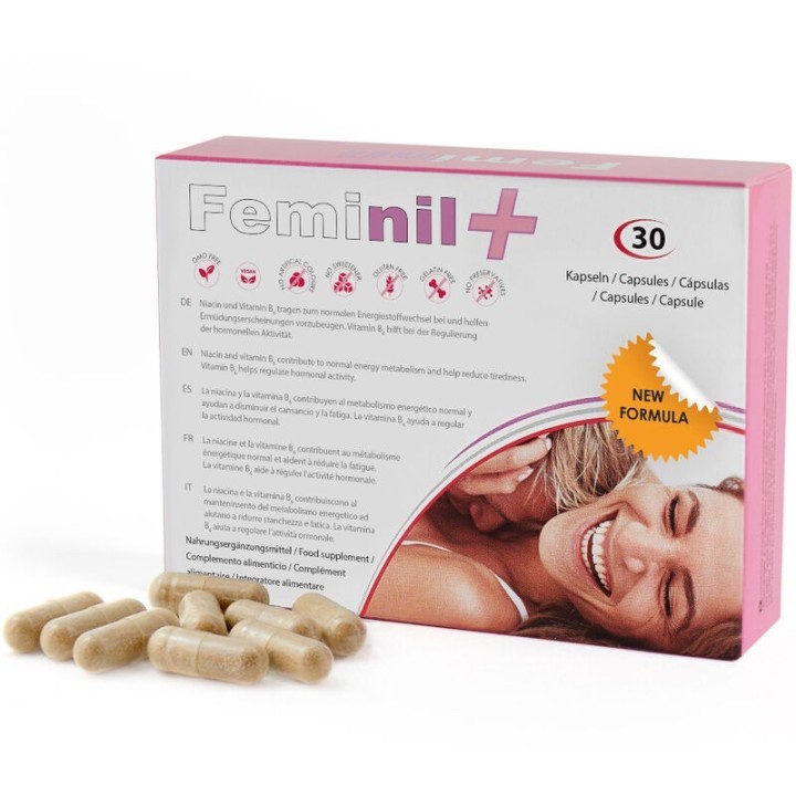 500 COSMETICS - FEMINIL+ FEMALE SEXUAL LIBIDO ENHANCEMENT - 30 CAPSULES - D-211112 - Teknashop Ltd
