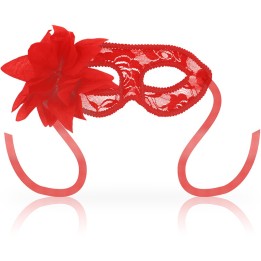 OHMAMA - MASKS MASKS WITH LACE AND RED FLOWER - D-230041 - Teknashop Ltd