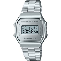 CASIO VINTAGE Mod. ICONIC - ALL SILVER - WW.A168WEM-7EF - Teknashop Ltd