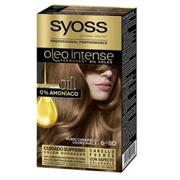 Syoss Oleo Intense Permanent Hair Color 6-80 Caramel Blonde - unisex - Teknashop Ltd