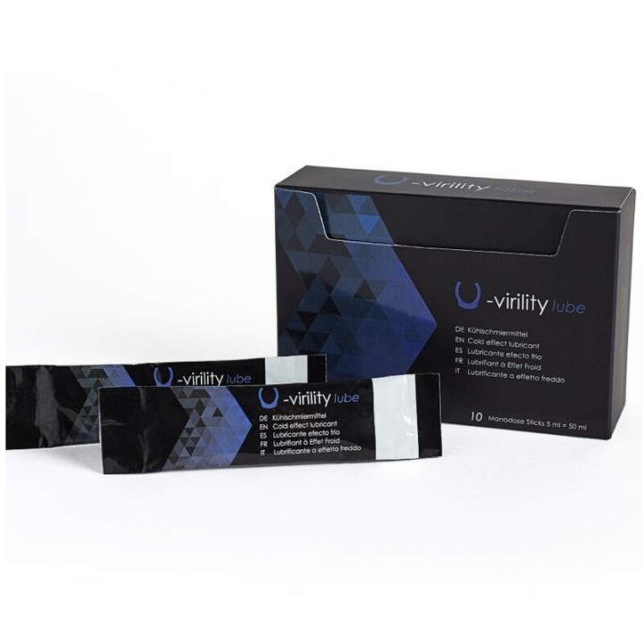 500 COSMETICS - U-VIRILITY LUBE COLD EFFECT LUBRICANT 10 X 5 ML - D-241569 - Teknashop Ltd