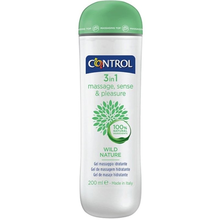CONTROL - WILD NATURE GEL MASAJE 3 EN 1 200 ML - D-221039 - Teknashop Ltd