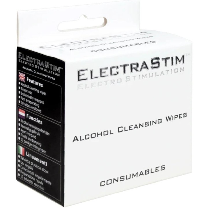 ELECTRASTIM - ALCOHOL CLEANSING WIPES 10 UNITS - D-227138 - Teknashop Ltd