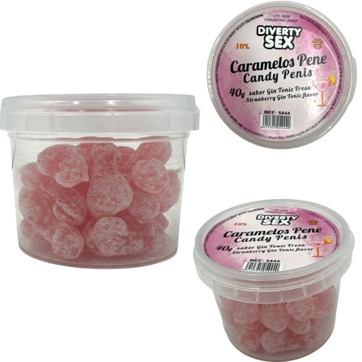 DIABLO PICANTE - 20 GIN & TONIC FLAVORED PENIS CANDIES - D-243997 - Teknashop Ltd