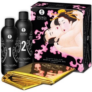 SHUNGA - ORIENTAL BODY TO BODY EROTIC MASSAGE GEL STRAWBERRIES AND CAVA - D12-201191 - Teknashop Ltd