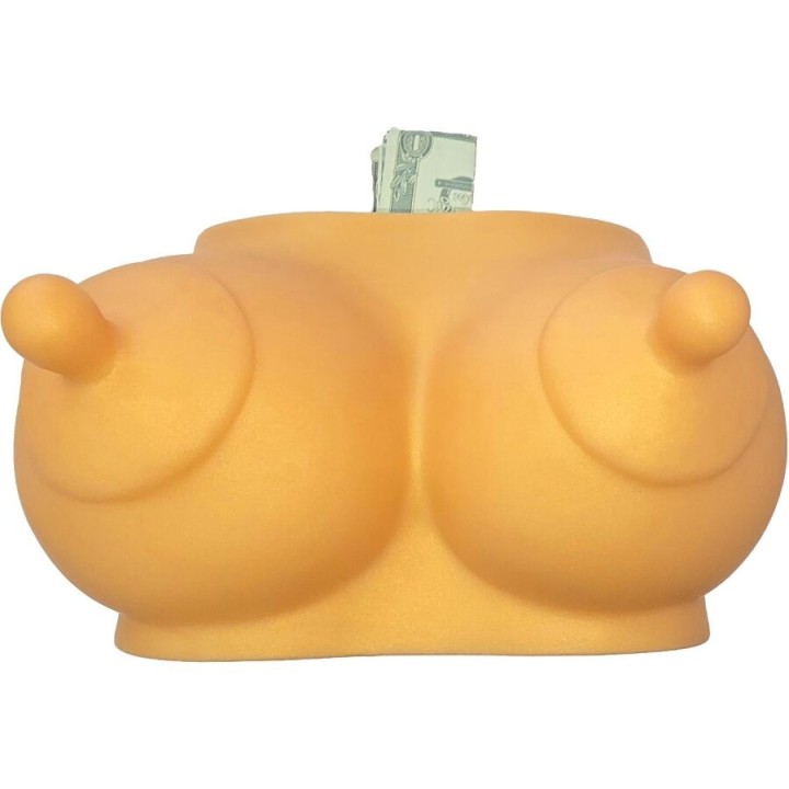 DIABLO PICANTE - PIGGY BANK IN THE SHAPE OF BOOBS GOLDEN TONE - D-244788 - Teknashop Ltd