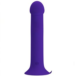 PRETTY LOVE - MURRAY YOUTH VIBRATING DILDO & RECHARGEABLE VIOLET - D-237023 - Teknashop Ltd